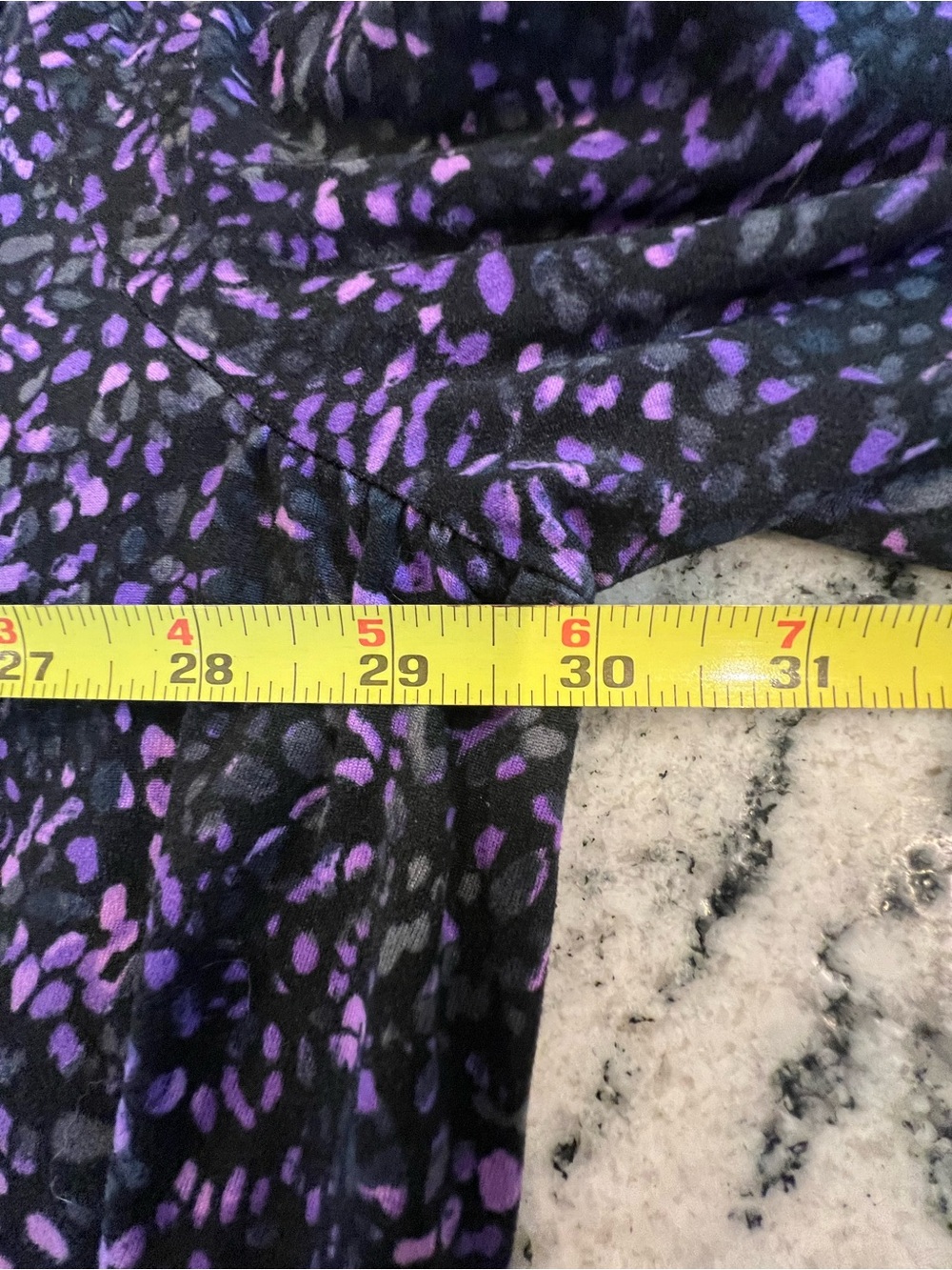 2 Pc Purple💜Printed Pajama Set - Button-Down Top & Pants, Simply Vera - Picture 13 of 14